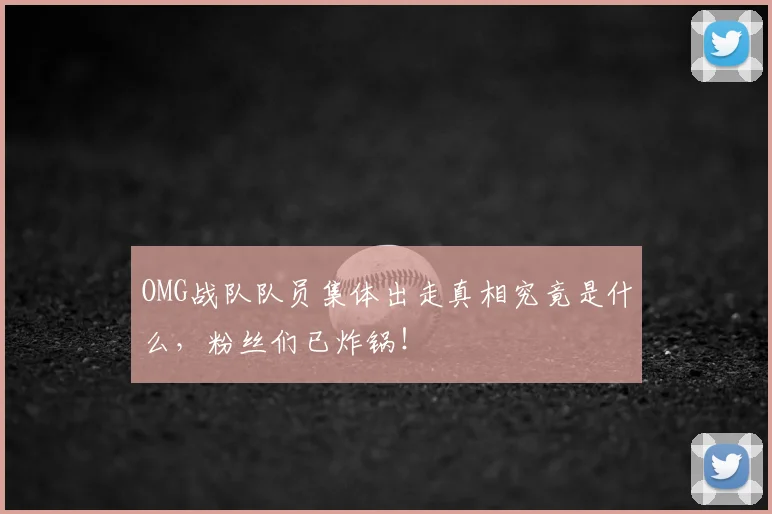 OMG战队队员集体出走真相究竟是什么，粉丝们已炸锅！